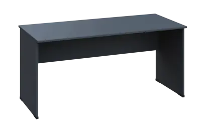 EPL 27 - 16 stůl kancelářský, dřevěná podnož, deska 25 mm, široký 1600 mm, antracit